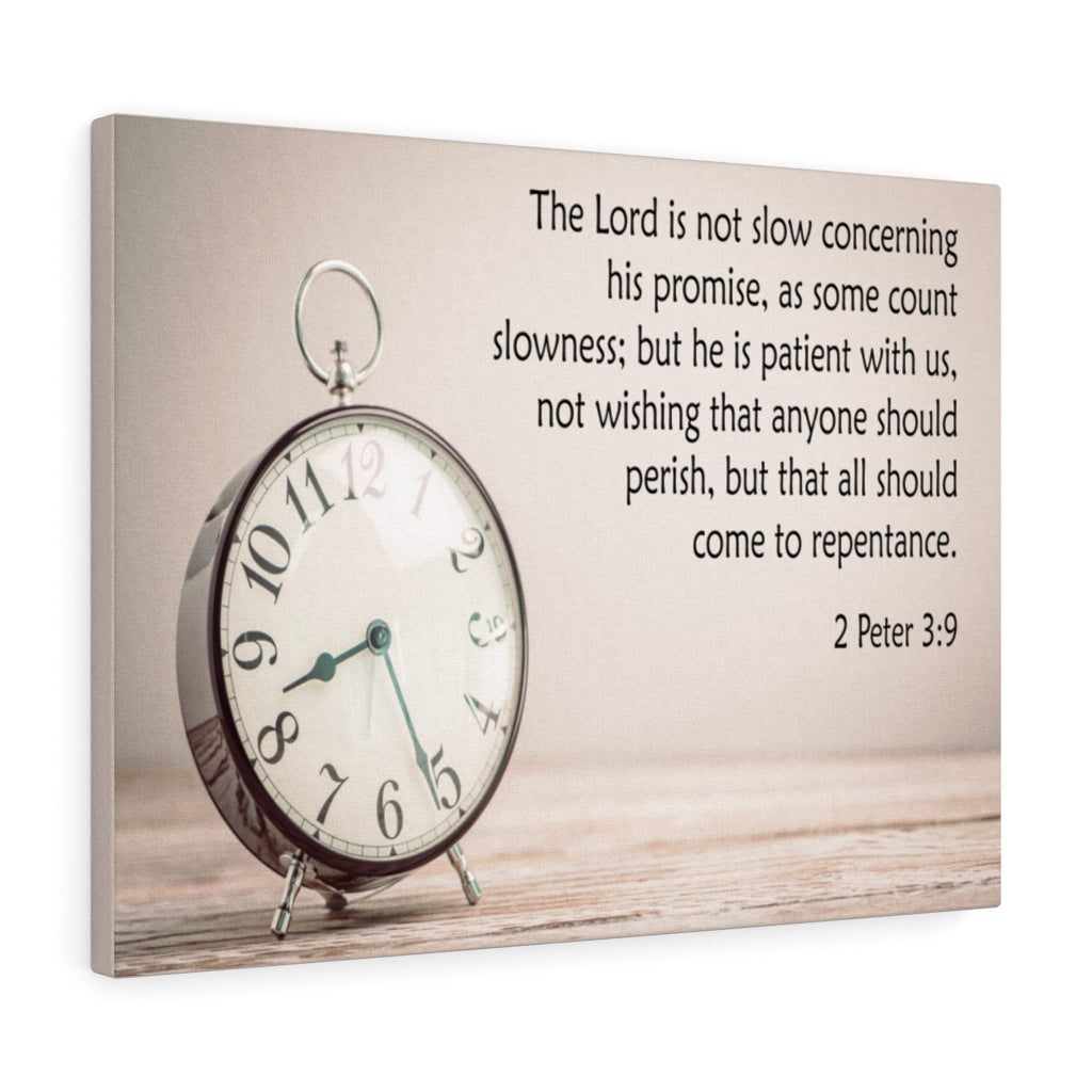 Scripture Walls The Lord is Not Slow 2 Peter 3:9 Wall Art Christian Home Decor Unframed-Express Your Love Gifts