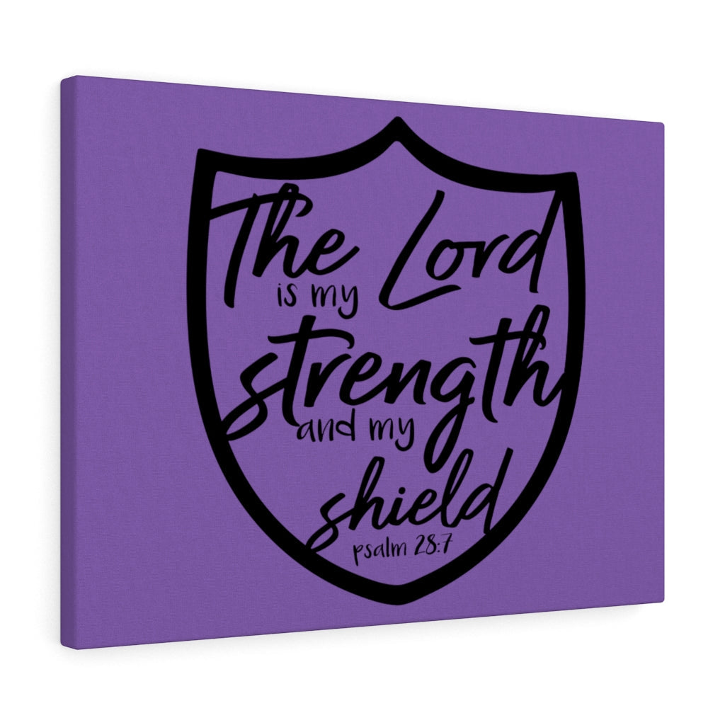 Scripture Walls The Lord Is Psalm 28:7 Bible Verse Canvas Christian Wall Art Ready to Hang Unframed-Express Your Love Gifts