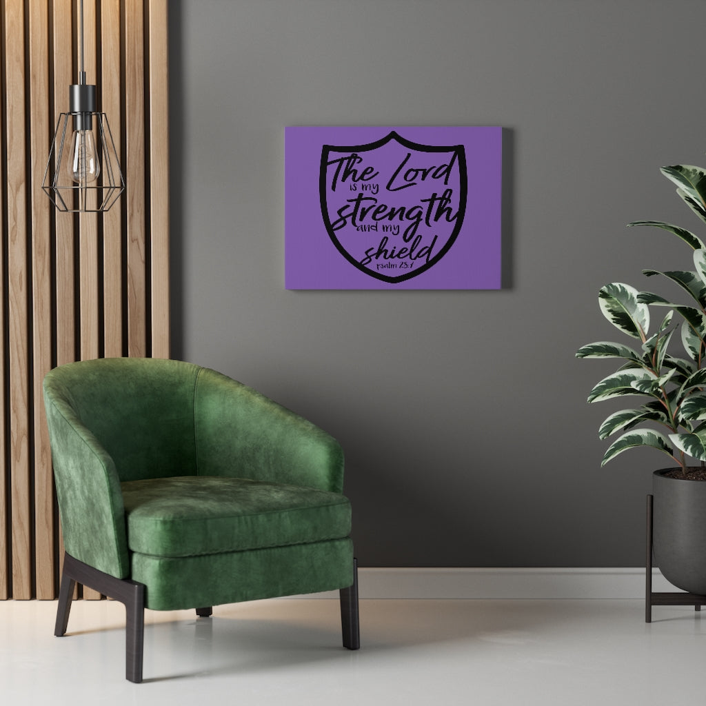 Scripture Walls The Lord Is Psalm 28:7 Bible Verse Canvas Christian Wall Art Ready to Hang Unframed-Express Your Love Gifts