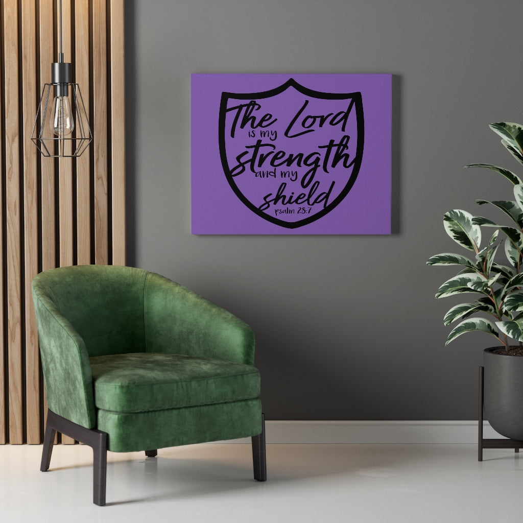 Scripture Walls The Lord Is Psalm 28:7 Bible Verse Canvas Christian Wall Art Ready to Hang Unframed-Express Your Love Gifts