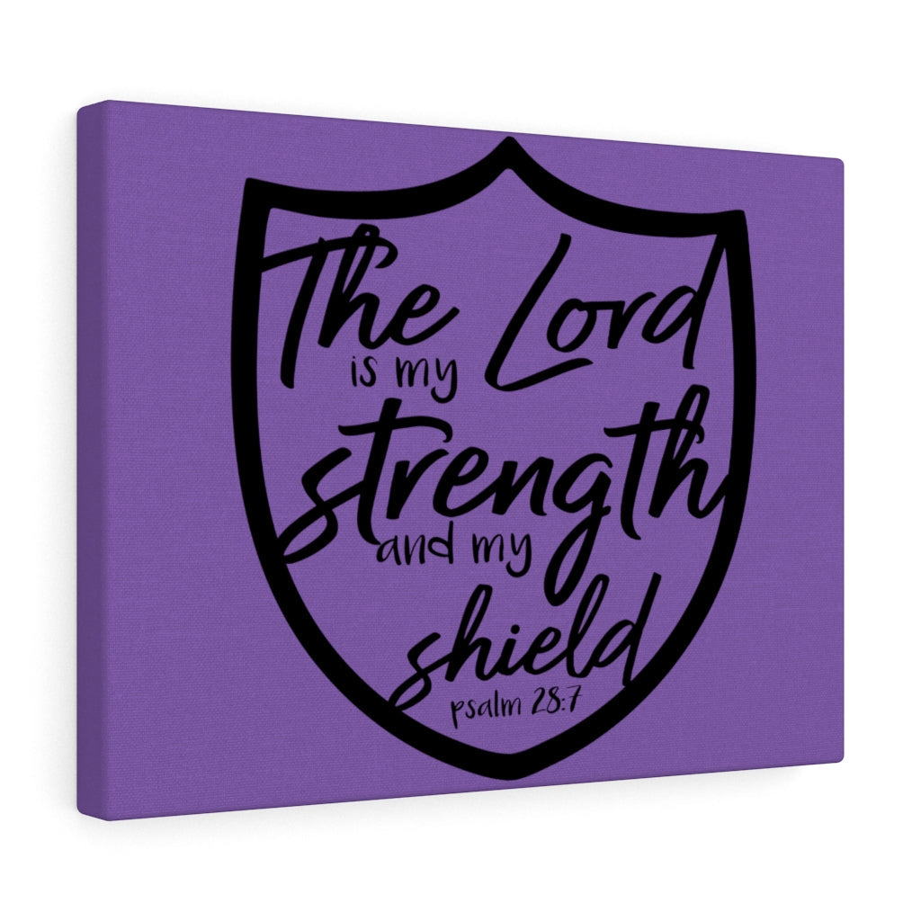 Scripture Walls The Lord Is Psalm 28:7 Bible Verse Canvas Christian Wall Art Ready to Hang Unframed-Express Your Love Gifts