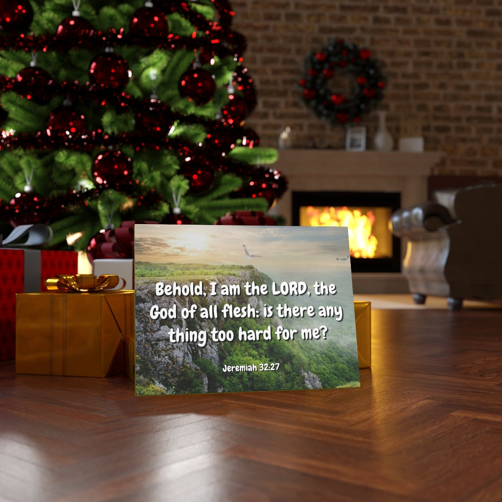 Scripture Walls The Lord Jeremiah 32:27 Bible Verse Canvas Christian Wall Art Ready to Hang Unframed-Express Your Love Gifts
