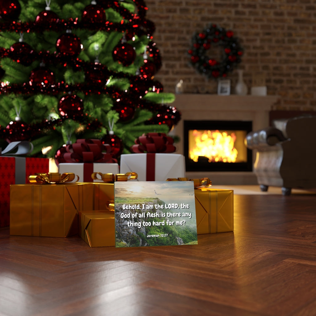 Scripture Walls The Lord Jeremiah 32:27 Bible Verse Canvas Christian Wall Art Ready to Hang Unframed-Express Your Love Gifts