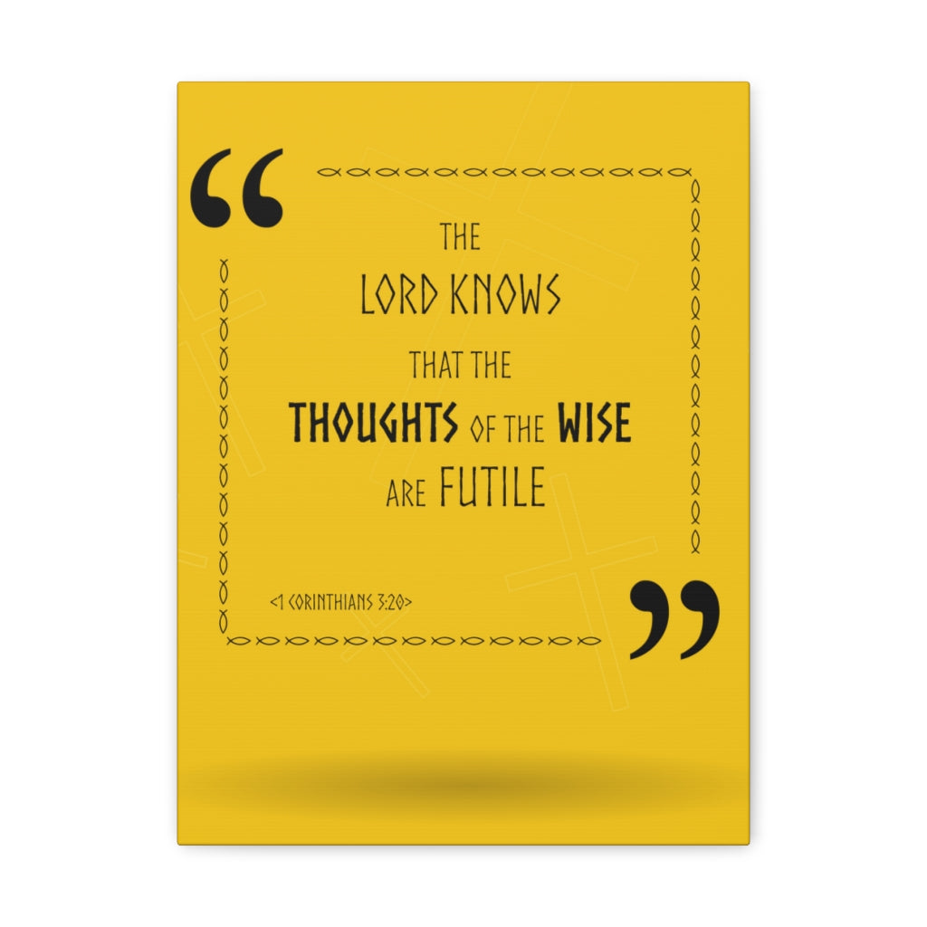 Scripture Walls The Lord Knows 1 Corinthians 3:20 Christian Wall Art Bible Verse Print Ready To Hang Unframed-Express Your Love Gifts