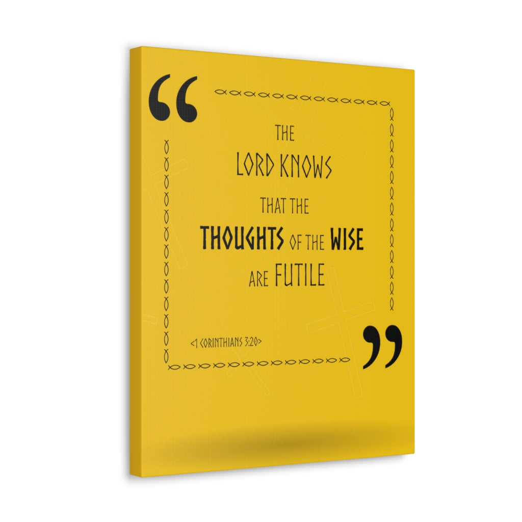 Scripture Walls The Lord Knows 1 Corinthians 3:20 Christian Wall Art Bible Verse Print Ready To Hang Unframed-Express Your Love Gifts