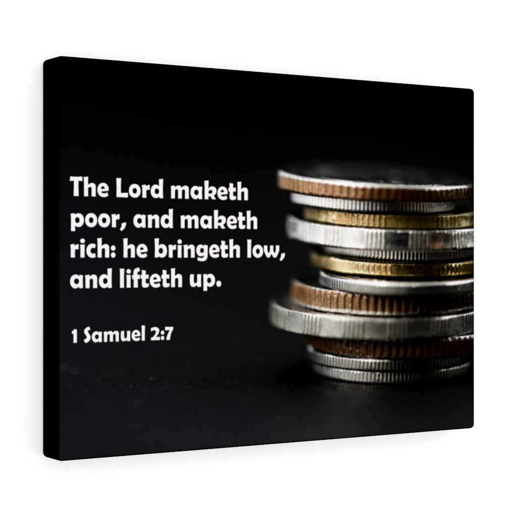 Scripture Walls The Lord Lifts Up Up 1 Samuel 2:7 Bible Verse Canvas Christian Wall Art Ready to Hang Unframed-Express Your Love Gifts