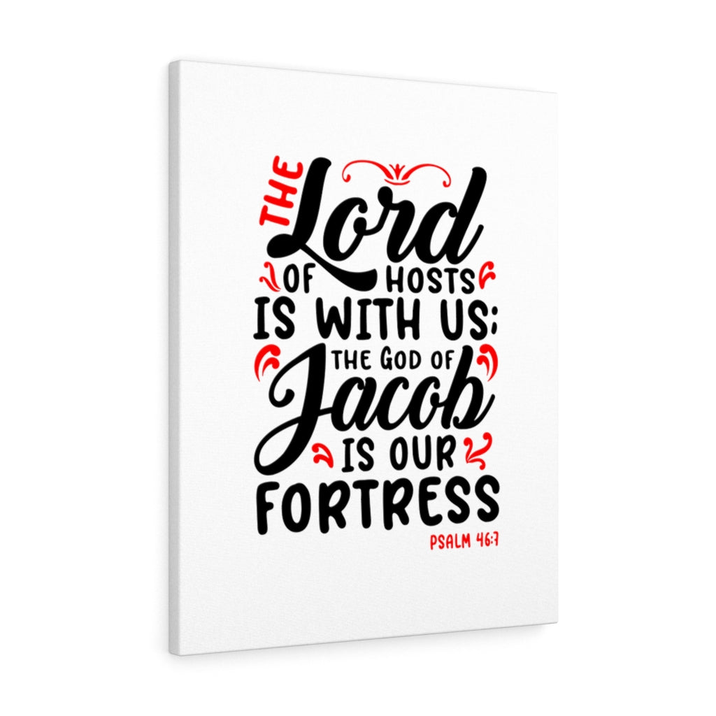 Scripture Walls The Lord Of Hosts Psalm 46:7 Bible Verse Canvas Christian Wall Art Ready to Hang Unframed-Express Your Love Gifts
