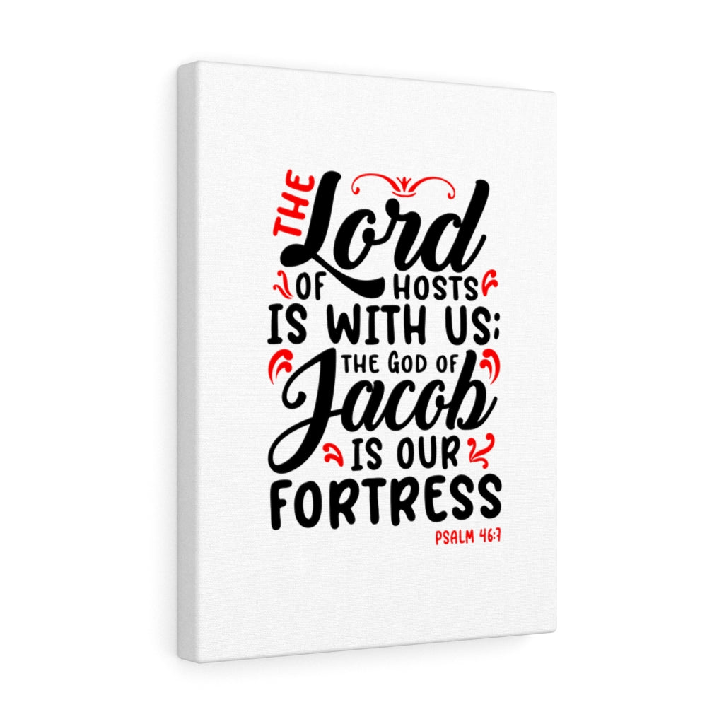 Scripture Walls The Lord Of Hosts Psalm 46:7 Bible Verse Canvas Christian Wall Art Ready to Hang Unframed-Express Your Love Gifts