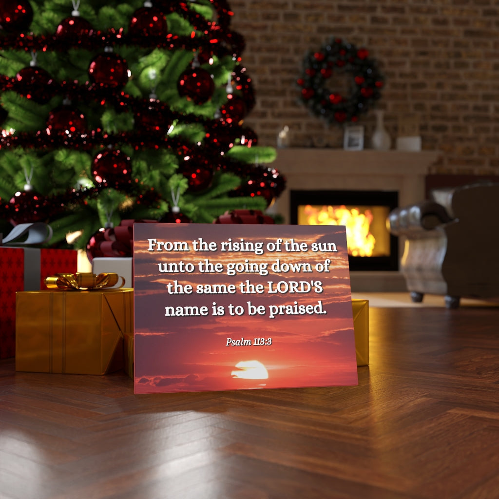 Scripture Walls The LORD's Name Psalms 113:3 Bible Verse Canvas Christian Wall Art Ready to Hang Unframed-Express Your Love Gifts