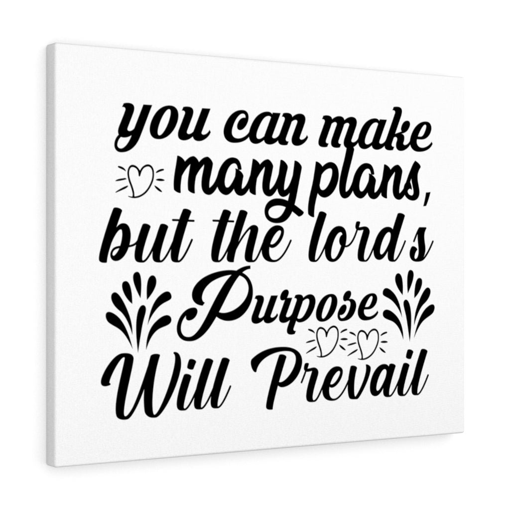 Scripture Walls The Lord's Purpose Will Prevail Bible Verse Canvas Christian Wall Art Ready to Hang Unframed-Express Your Love Gifts
