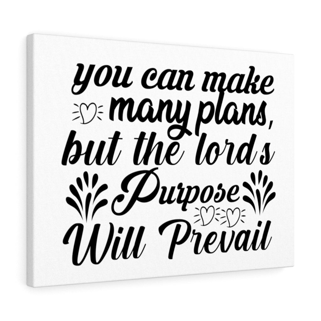 Scripture Walls The Lord's Purpose Will Prevail Bible Verse Canvas Christian Wall Art Ready to Hang Unframed-Express Your Love Gifts