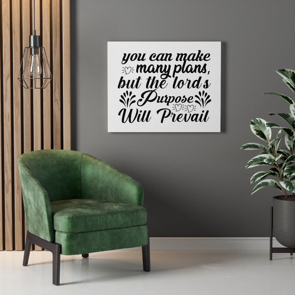 Scripture Walls The Lord's Purpose Will Prevail Bible Verse Canvas Christian Wall Art Ready to Hang Unframed-Express Your Love Gifts