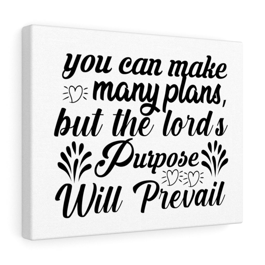 Scripture Walls The Lord's Purpose Will Prevail Bible Verse Canvas Christian Wall Art Ready to Hang Unframed-Express Your Love Gifts