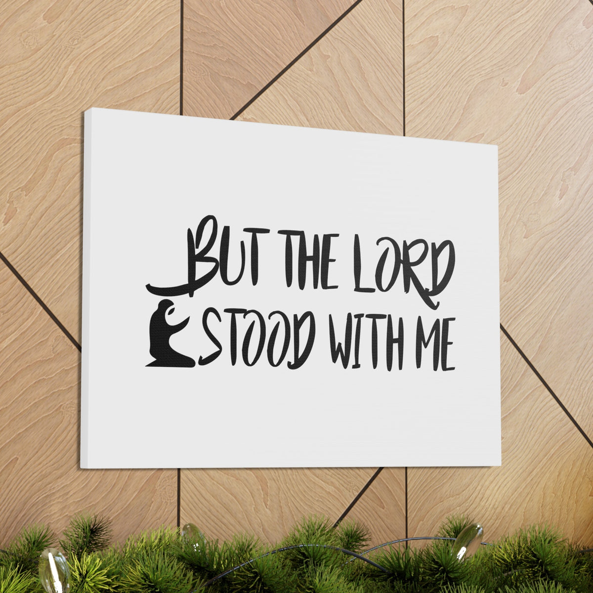 Scripture Walls The Lord Stood With Me Isaiah 41:13 Christian Wall Art Bible Verse Print Ready to Hang Unframed-Express Your Love Gifts