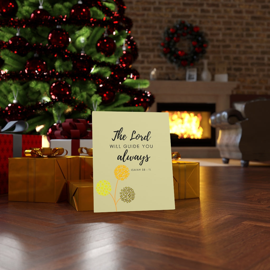 Scripture Walls The Lord Will Guide You Isaiah 58:11 Bible Verse Canvas Christian Wall Art Ready to Hang Unframed-Express Your Love Gifts