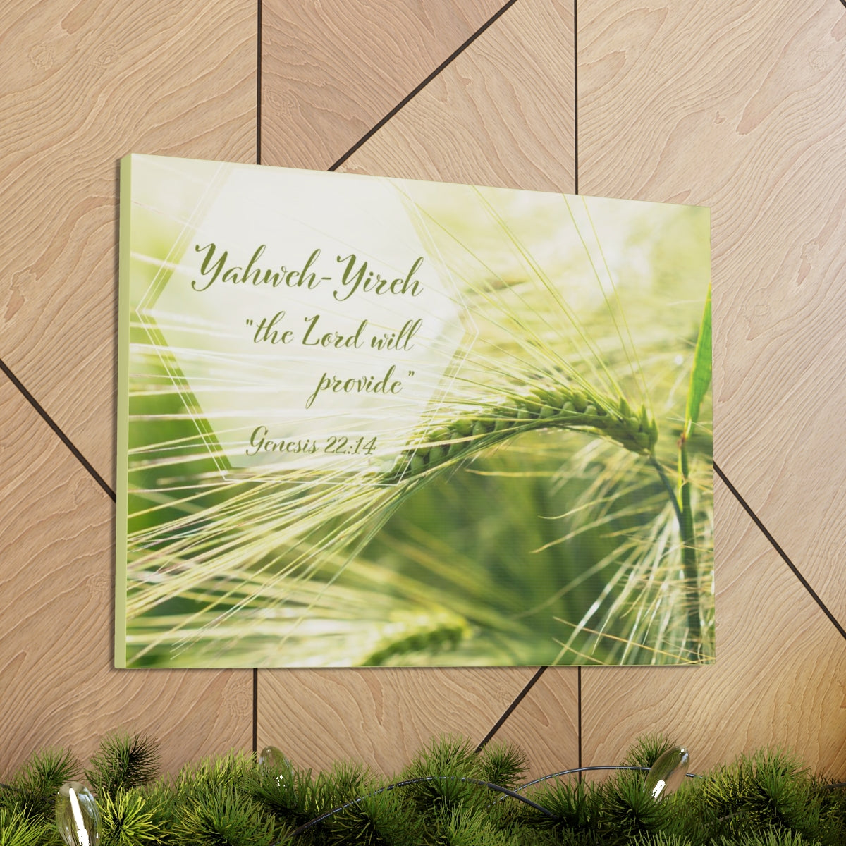 Scripture Walls The Lord Will Provide Genesis 22:14 Bible Verse Canvas Christian Wall Art Bible Verse Print Ready To Hang Unframed-Express Your Love Gifts