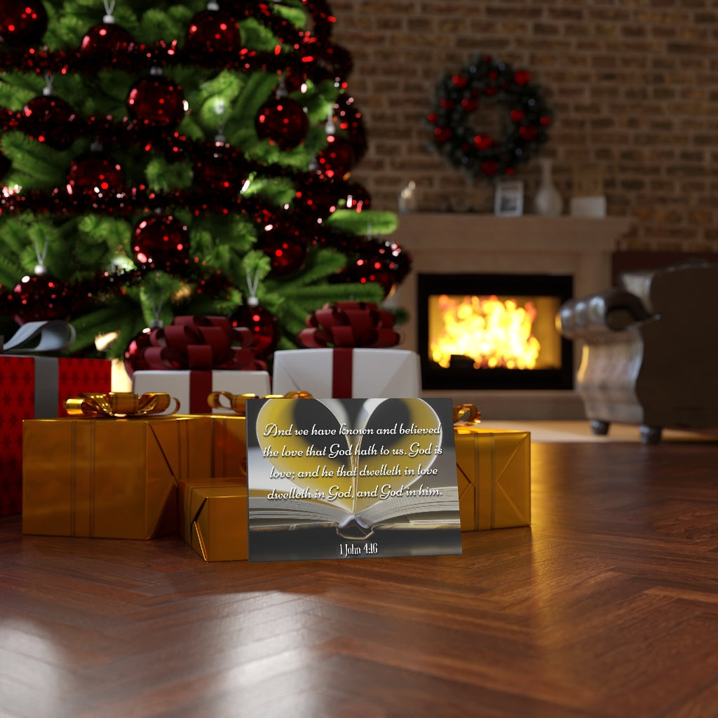 Scripture Walls The Love That God Hath To Us 1 John 4:16 Bible Verse Canvas Christian Wall Art Ready to Hang Unframed-Express Your Love Gifts