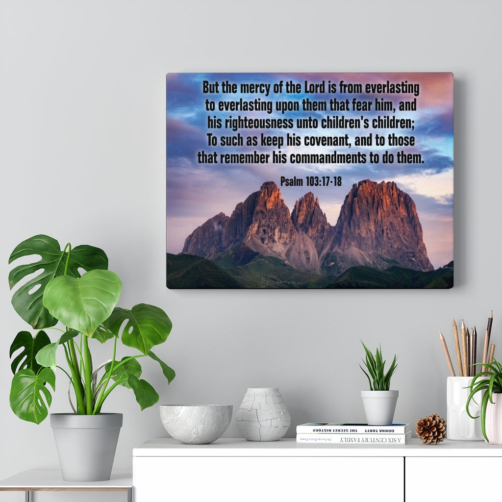 Scripture Walls The Mercy of The Lord Psalm 118:24 Christian Home Decor Bible Art Unframed-Express Your Love Gifts