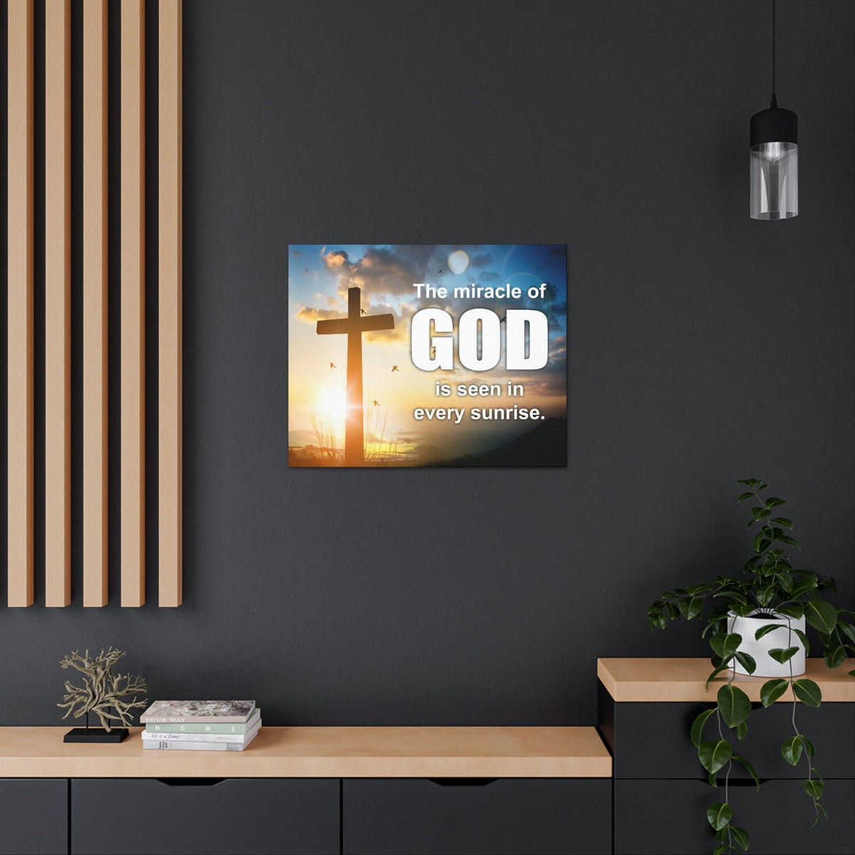 Scripture Walls The Miracle of God Psalm 118:24 Christian Wall Art Bible Verse Print Ready to Hang Unframed-Express Your Love Gifts