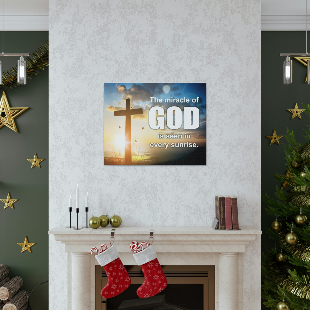 Scripture Walls The Miracle of God Psalm 118:24 Christian Wall Art Bible Verse Print Ready to Hang Unframed-Express Your Love Gifts