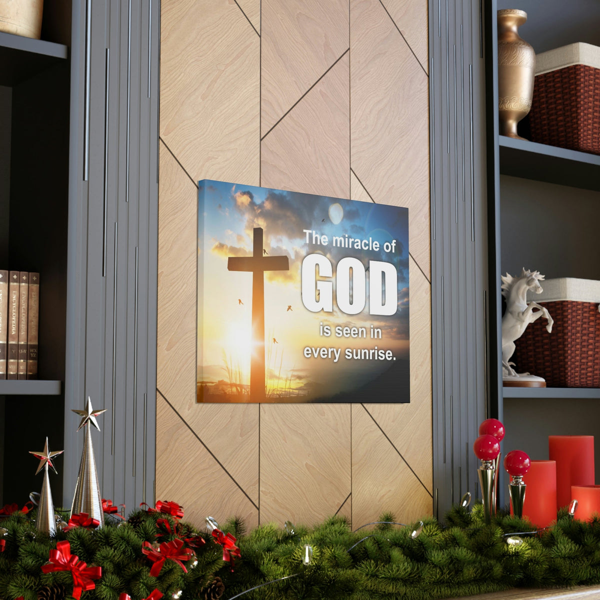 Scripture Walls The Miracle of God Psalm 118:24 Christian Wall Art Bible Verse Print Ready to Hang Unframed-Express Your Love Gifts