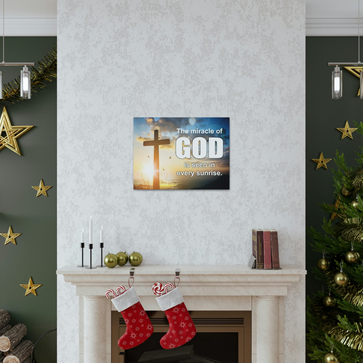 Scripture Walls The Miracle of God Psalm 118:24 Christian Wall Art Bible Verse Print Ready to Hang Unframed-Express Your Love Gifts