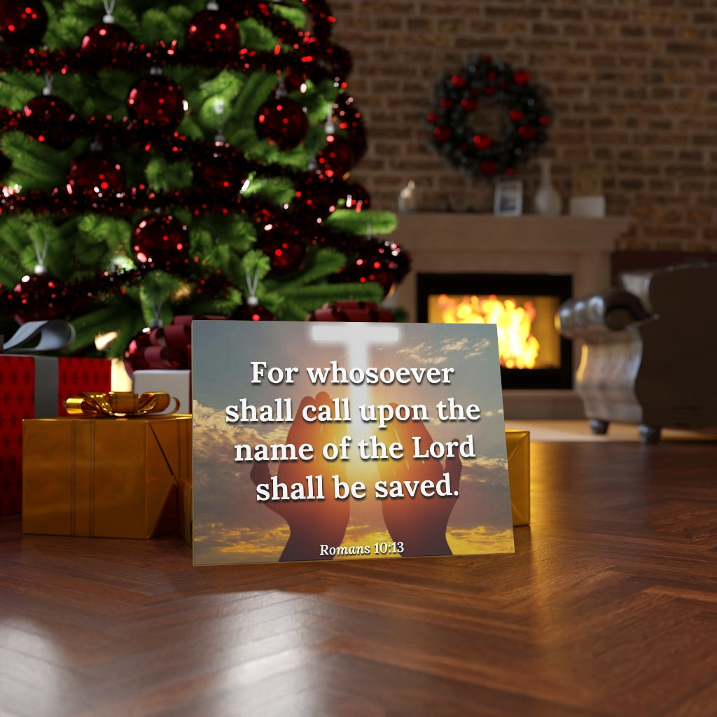 Scripture Walls The Name Romans 10:13 Bible Verse Canvas Christian Wall Art Ready to Hang Unframed-Express Your Love Gifts