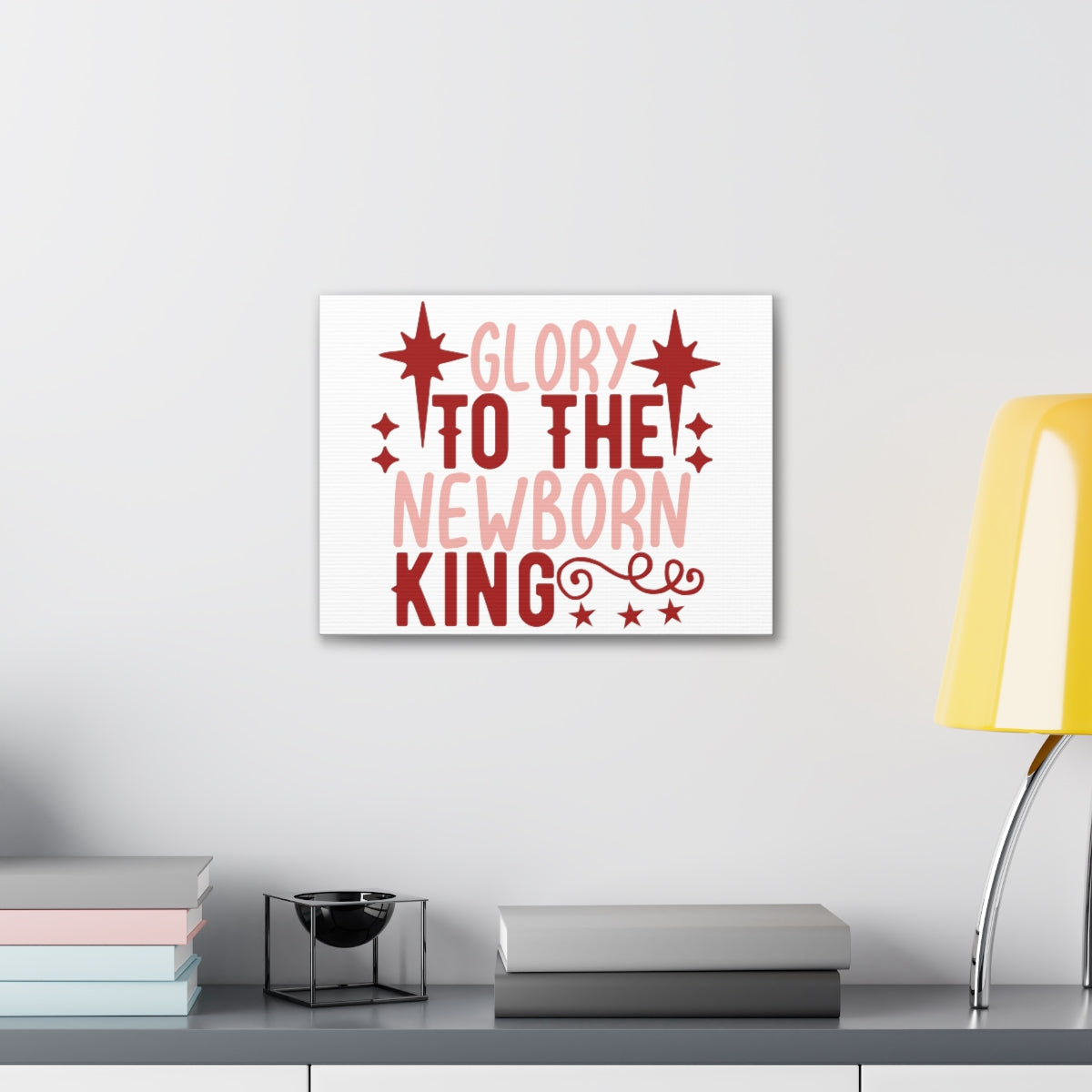 Scripture Walls The Newborn King Luke 2:13-14 Christian Wall Art Print Ready to Hang Unframed-Express Your Love Gifts