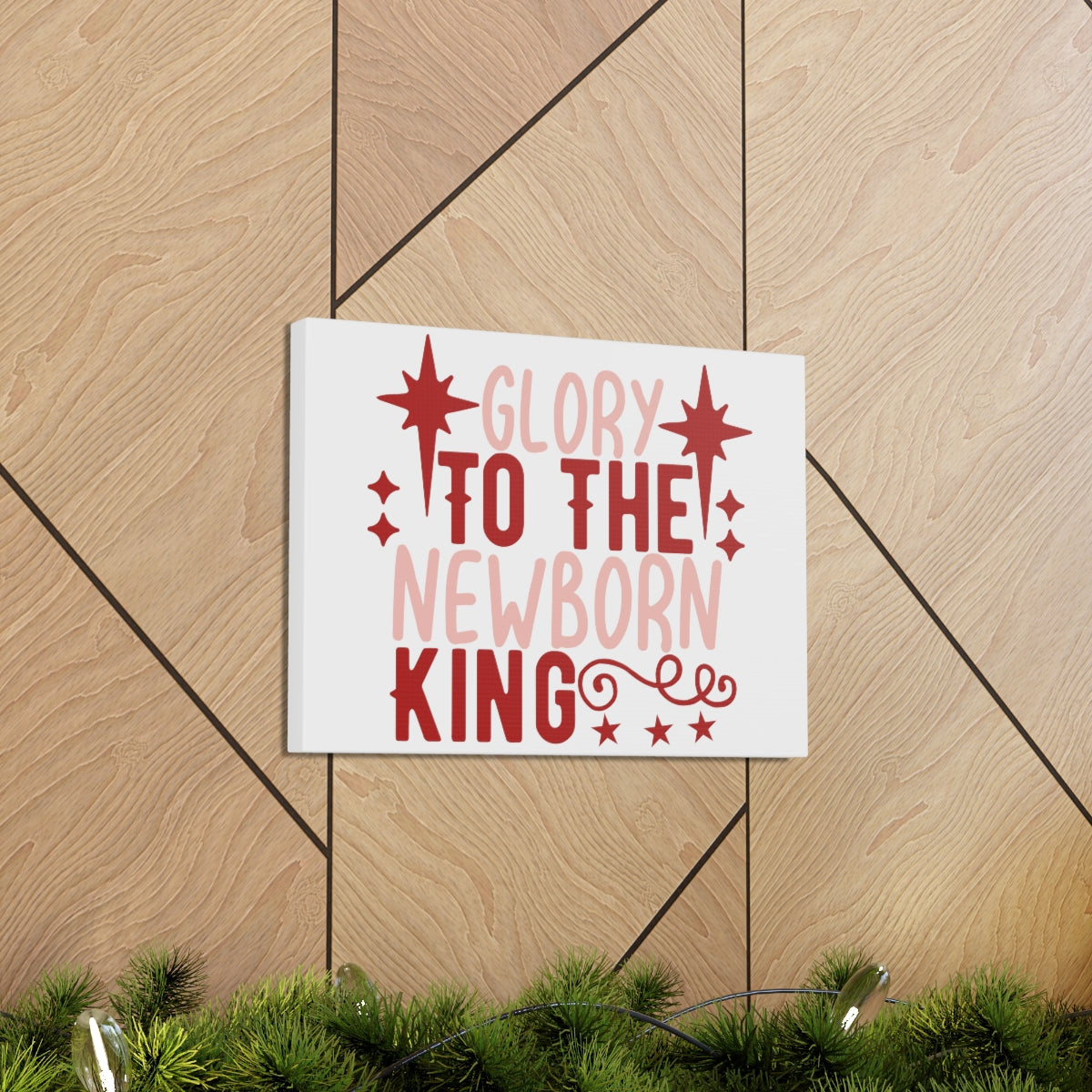Scripture Walls The Newborn King Luke 2:13-14 Christian Wall Art Print Ready to Hang Unframed-Express Your Love Gifts