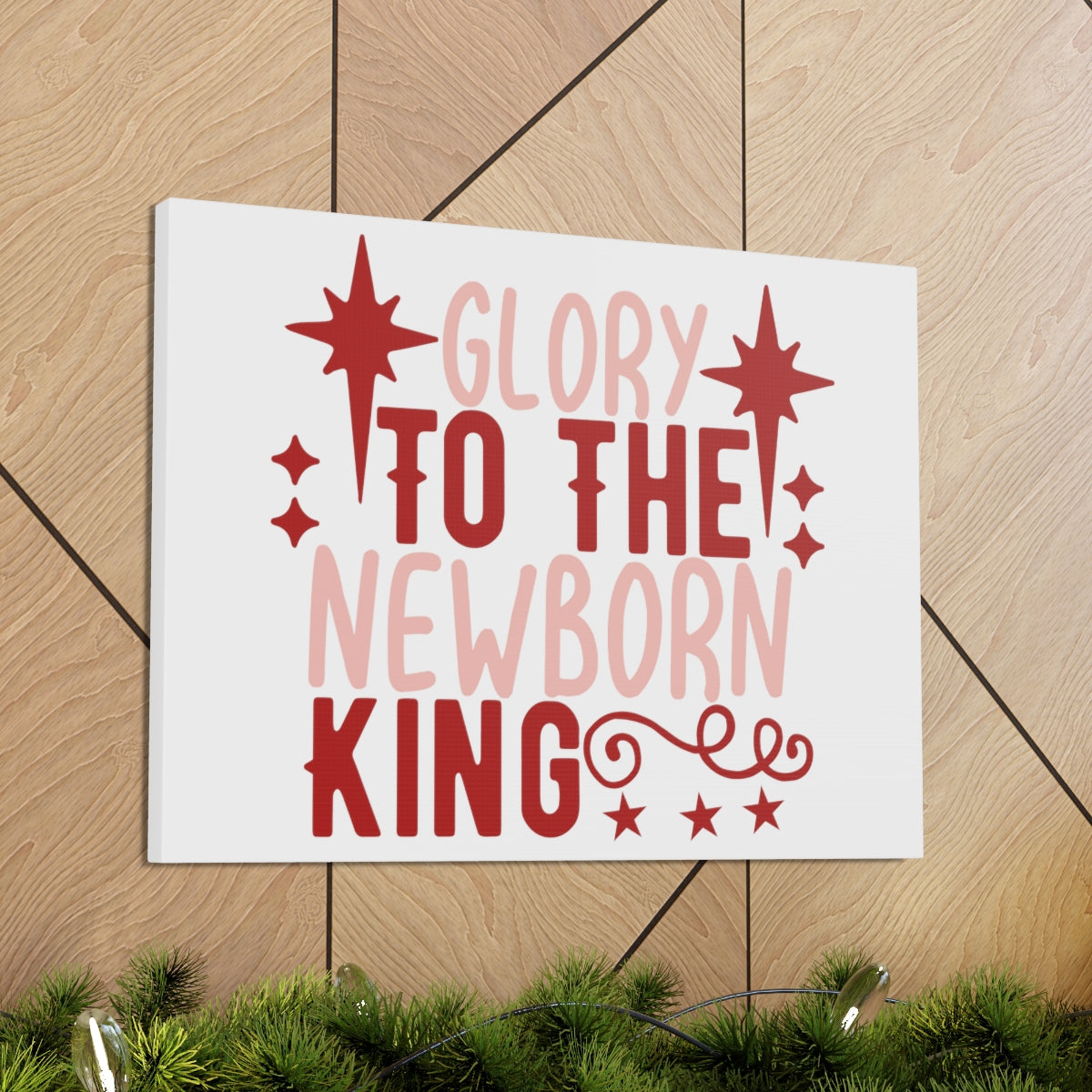 Scripture Walls The Newborn King Luke 2:13-14 Christian Wall Art Print Ready to Hang Unframed-Express Your Love Gifts