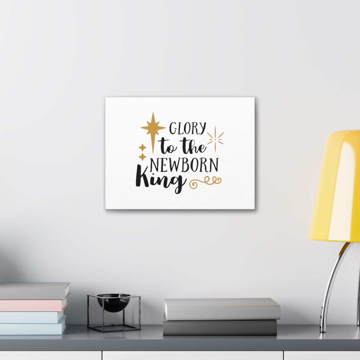 Scripture Walls The Newborn King Luke 2:14 Star Christian Wall Art Bible Verse Print Ready to Hang Unframed-Express Your Love Gifts
