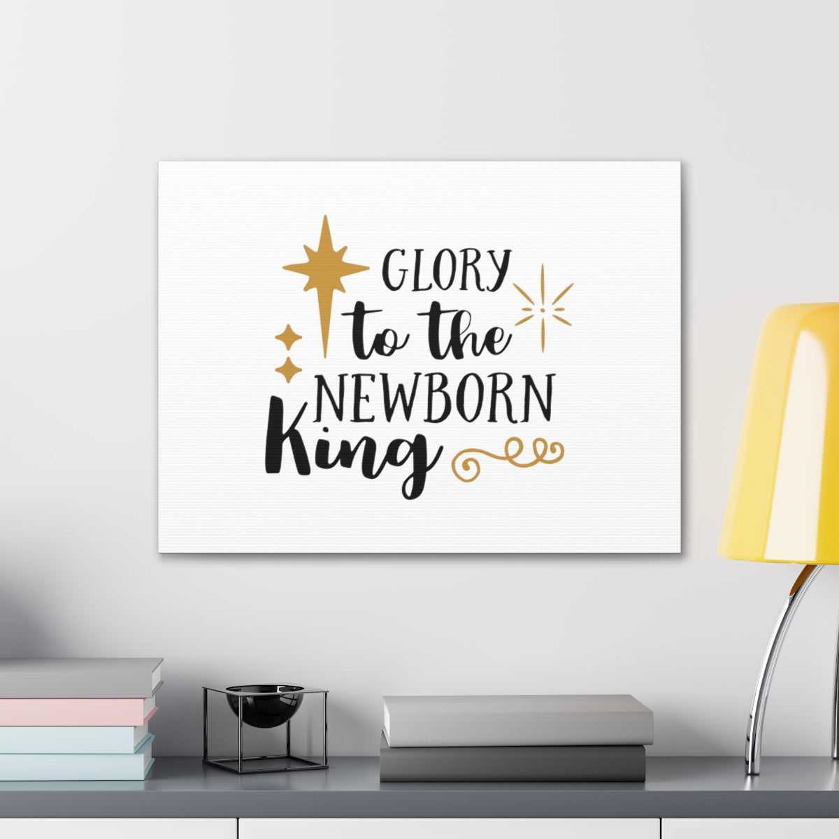 Scripture Walls The Newborn King Luke 2:14 Star Christian Wall Art Bible Verse Print Ready to Hang Unframed-Express Your Love Gifts