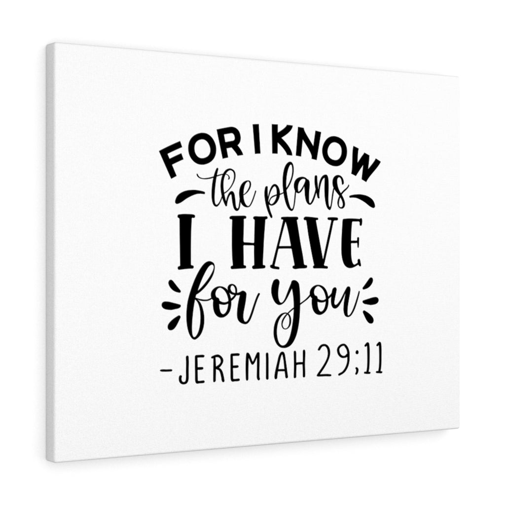 Scripture Walls The Plans I Have Jeremiah 29:11 Bible Verse Canvas Christian Wall Art Ready to Hang Unframed-Express Your Love Gifts