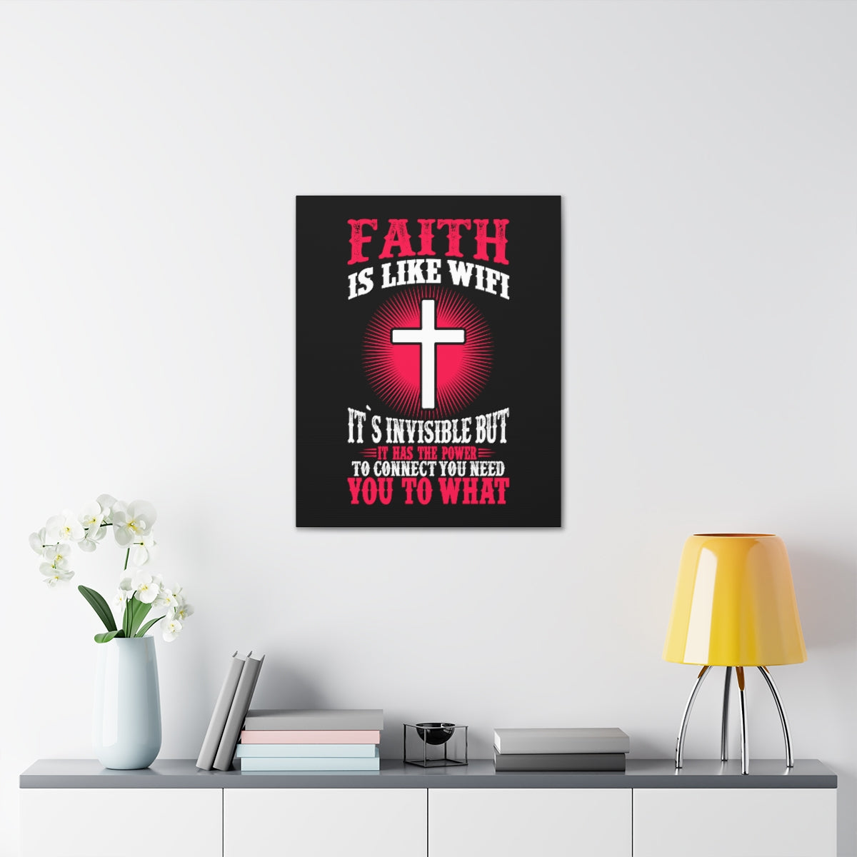 Scripture Walls The Power To Connect James 2:22 Christian Wall Art Bible Verse Print Ready to Hang Unframed-Express Your Love Gifts