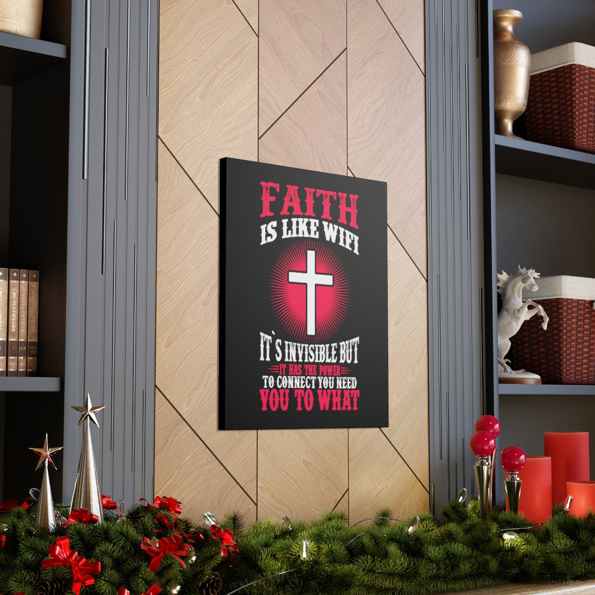 Scripture Walls The Power To Connect James 2:22 Christian Wall Art Bible Verse Print Ready to Hang Unframed-Express Your Love Gifts