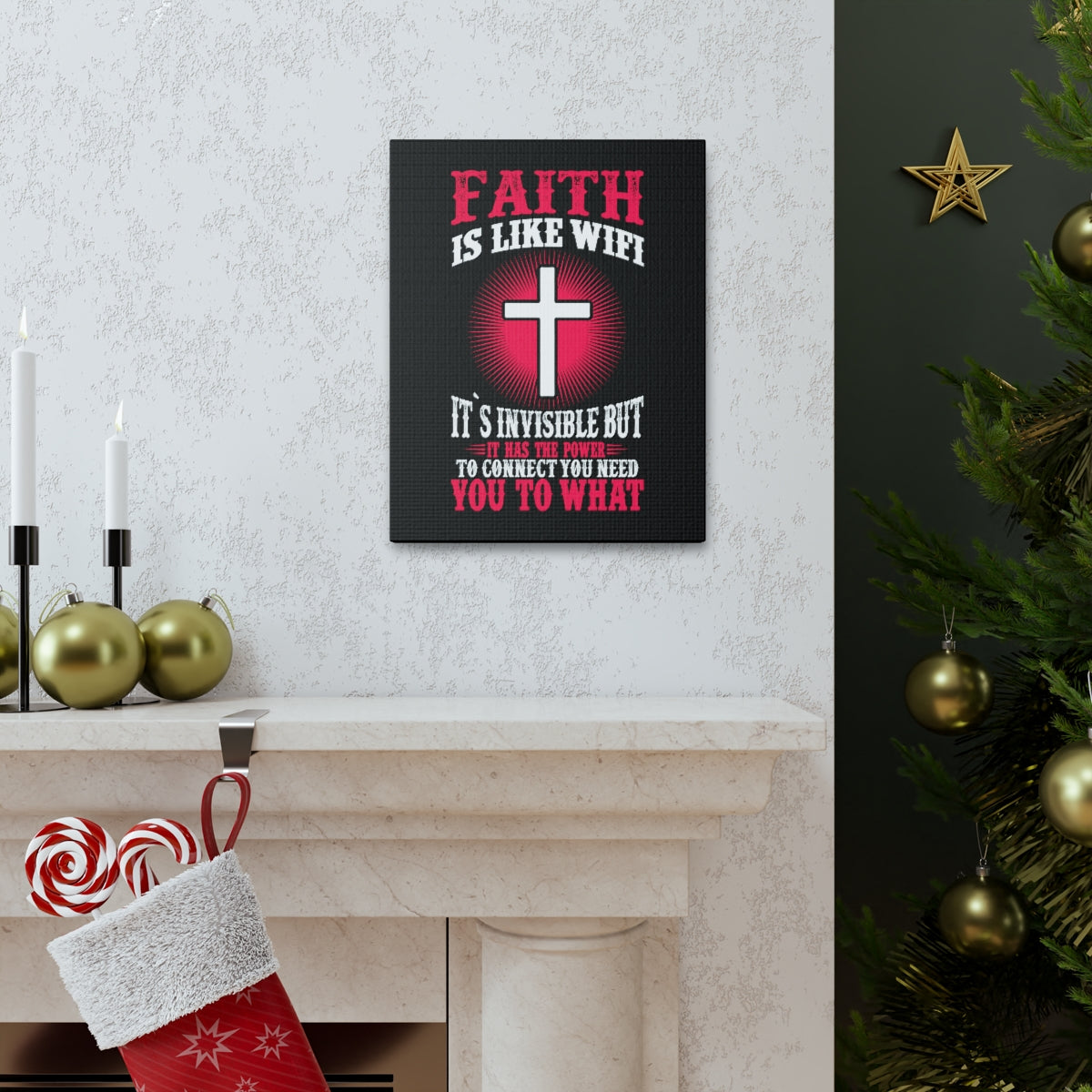 Scripture Walls The Power To Connect James 2:22 Christian Wall Art Bible Verse Print Ready to Hang Unframed-Express Your Love Gifts
