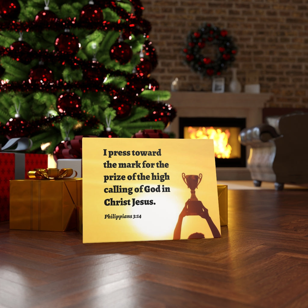 Scripture Walls The Prize Philippians 3:14 Bible Verse Canvas Christian Wall Art Ready to Hang Unframed-Express Your Love Gifts