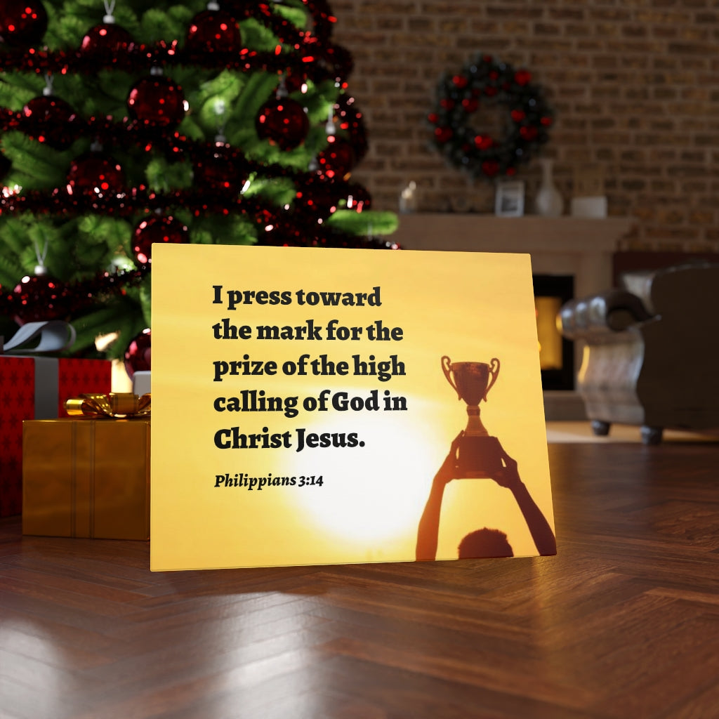 Scripture Walls The Prize Philippians 3:14 Bible Verse Canvas Christian Wall Art Ready to Hang Unframed-Express Your Love Gifts