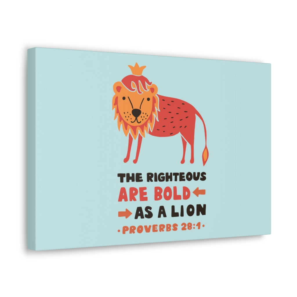 Scripture Walls The Righteous Are Bold Proverbs 28:1 Christian Wall Art Bible Verse Print Ready To Hang Unframed-Express Your Love Gifts