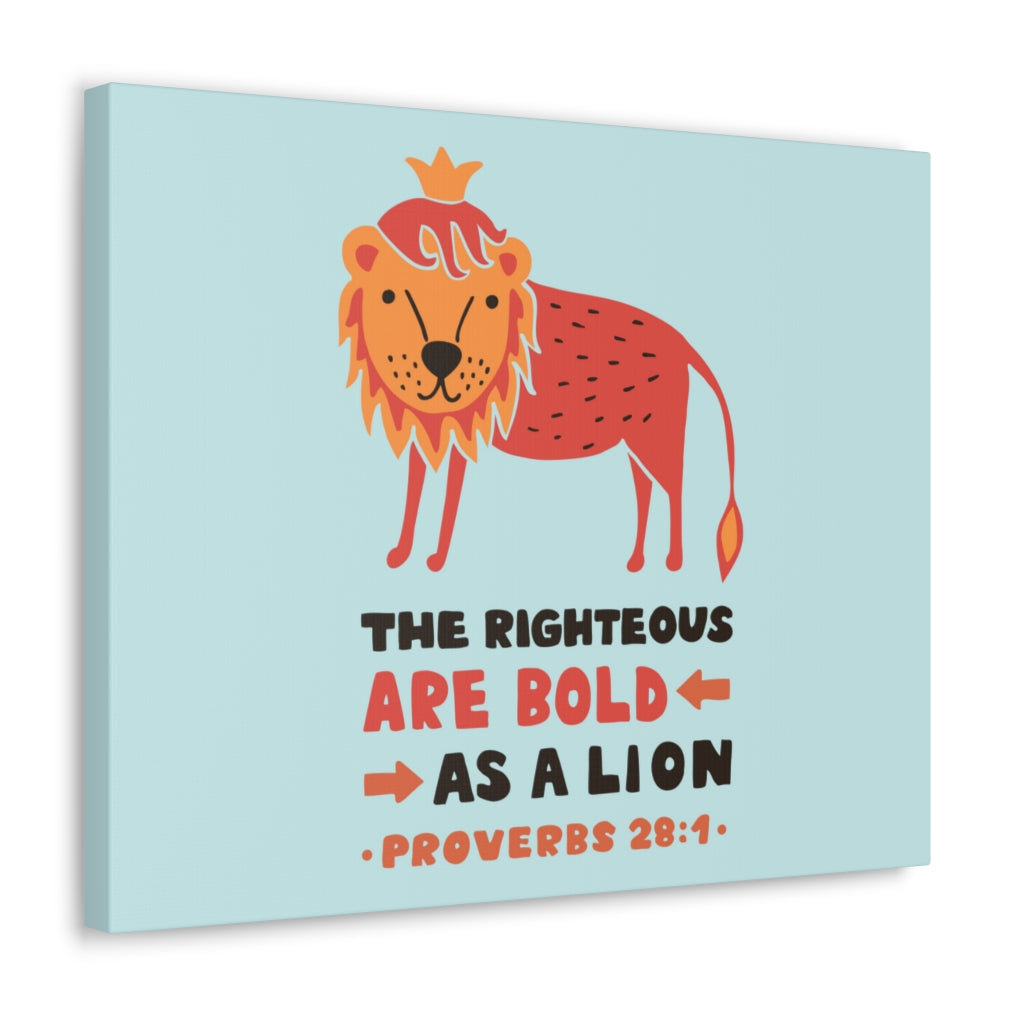 Scripture Walls The Righteous Are Bold Proverbs 28:1 Christian Wall Art Bible Verse Print Ready To Hang Unframed-Express Your Love Gifts