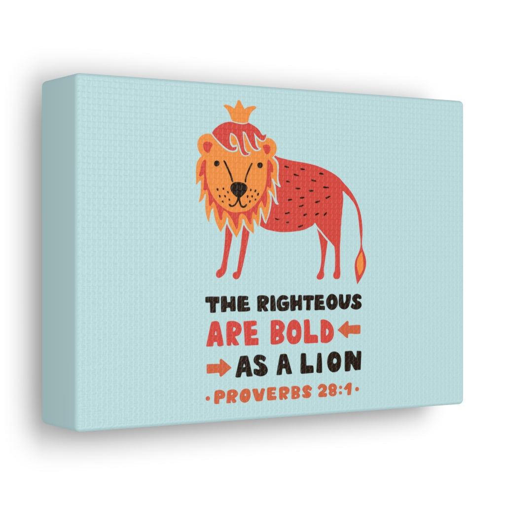 Scripture Walls The Righteous Are Bold Proverbs 28:1 Christian Wall Art Bible Verse Print Ready To Hang Unframed-Express Your Love Gifts