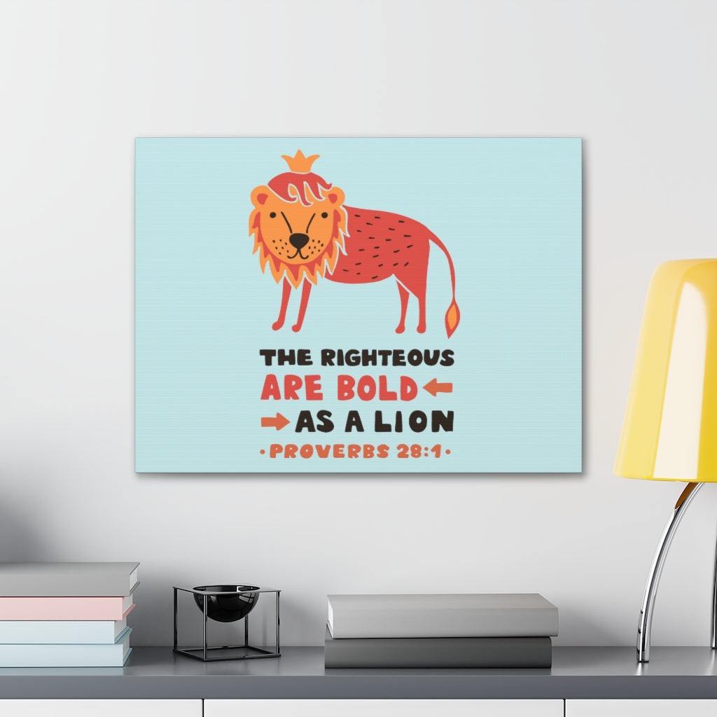 Scripture Walls The Righteous Are Bold Proverbs 28:1 Christian Wall Art Bible Verse Print Ready To Hang Unframed-Express Your Love Gifts