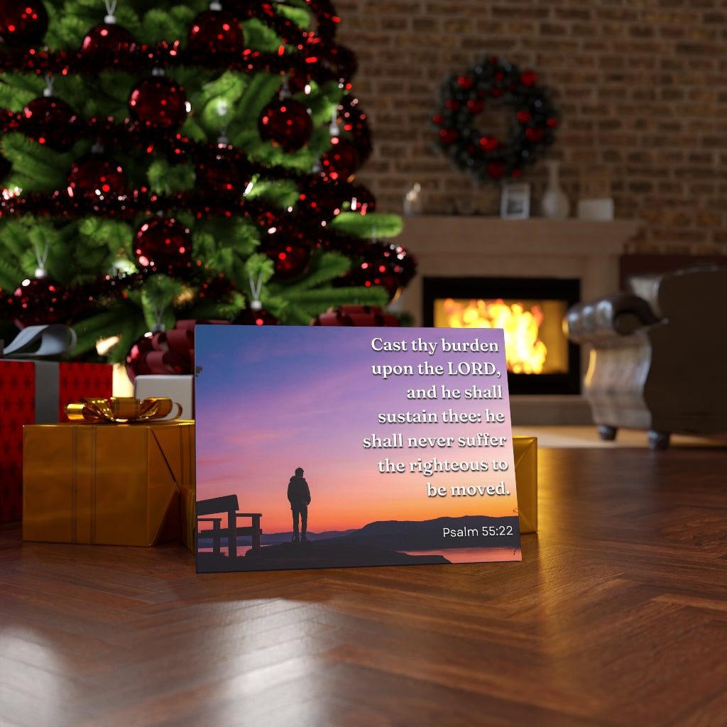 Scripture Walls The Righteous Psalm 55:22 Bible Verse Canvas Christian Wall Art Ready to Hang Unframed-Express Your Love Gifts