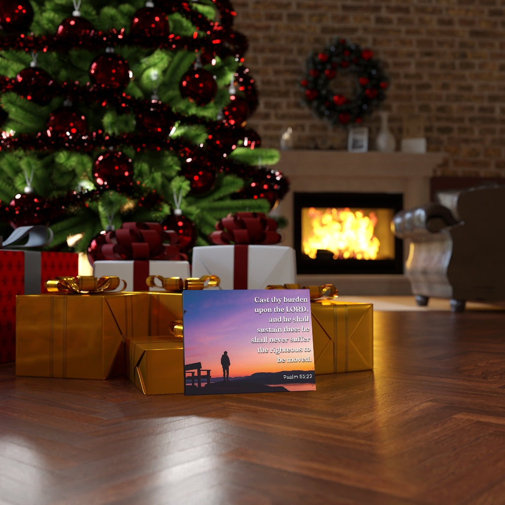 Scripture Walls The Righteous Psalm 55:22 Bible Verse Canvas Christian Wall Art Ready to Hang Unframed-Express Your Love Gifts