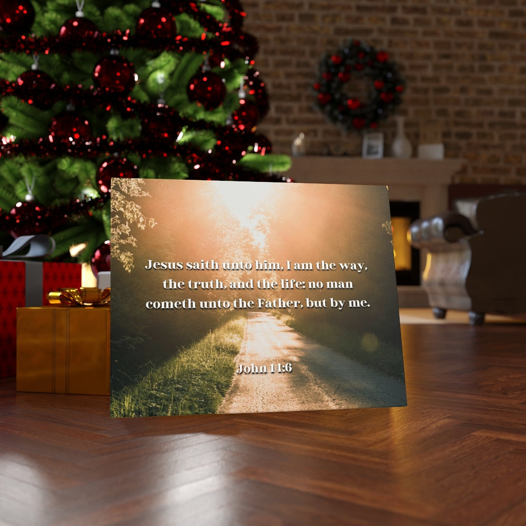 Scripture Walls The Truth And The Life John 14:6 Bible Verse Canvas Christian Wall Art Ready to Hang Unframed-Express Your Love Gifts