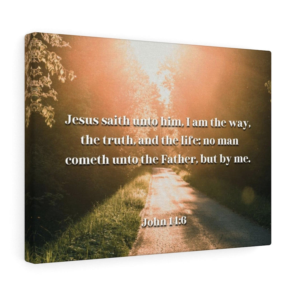 Scripture Walls The Truth And The Life John 14:6 Bible Verse Canvas Christian Wall Art Ready to Hang Unframed-Express Your Love Gifts