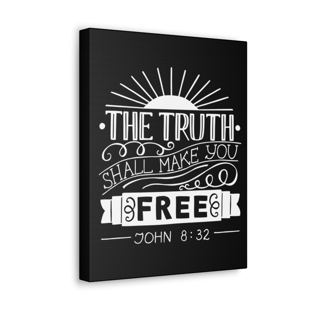 Scripture Walls The Truth Shall Make You Free John 8:32 Christian Wall Art Bible Verse Print Ready To Hang Unframed-Express Your Love Gifts