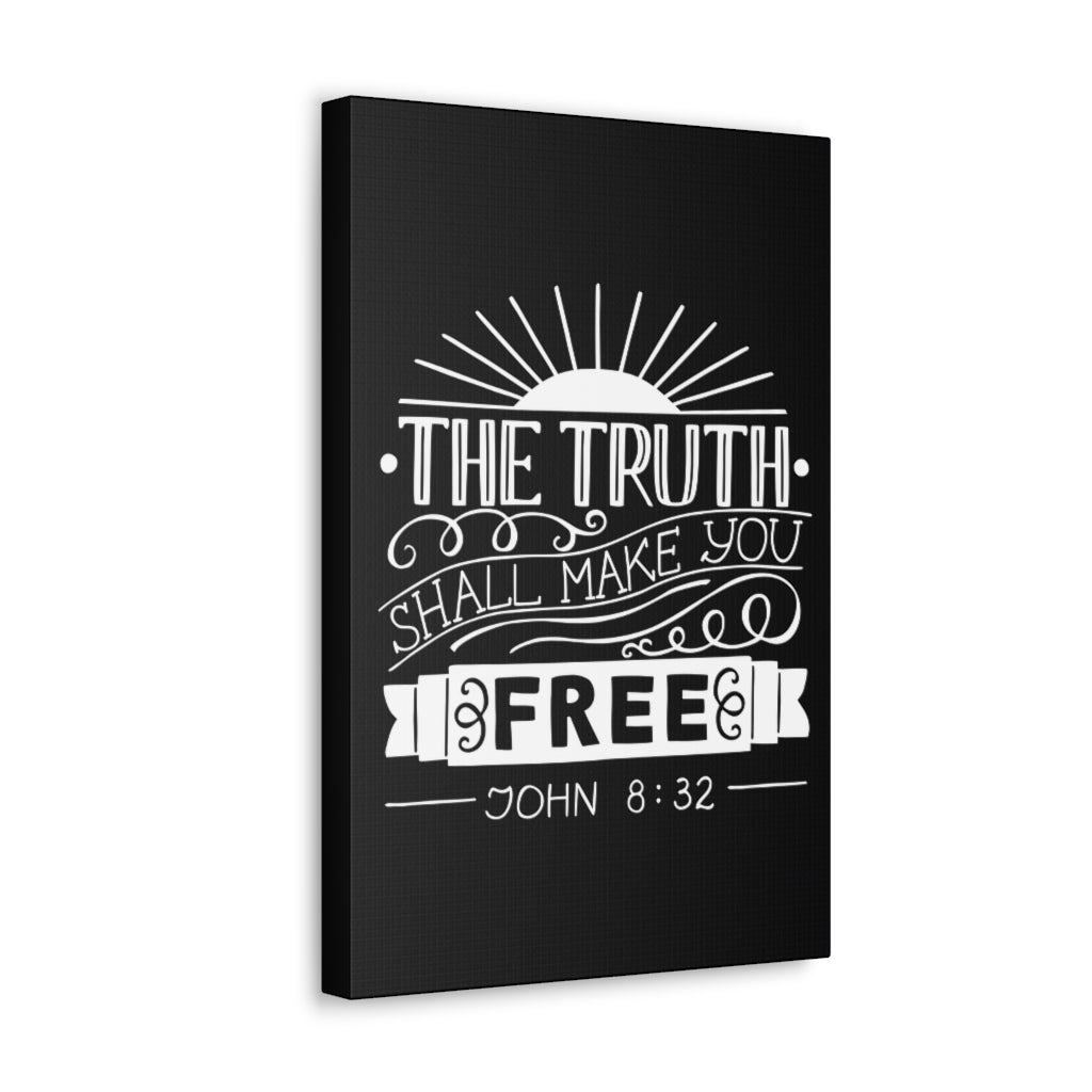 Scripture Walls The Truth Shall Make You Free John 8:32 Christian Wall Art Bible Verse Print Ready To Hang Unframed-Express Your Love Gifts