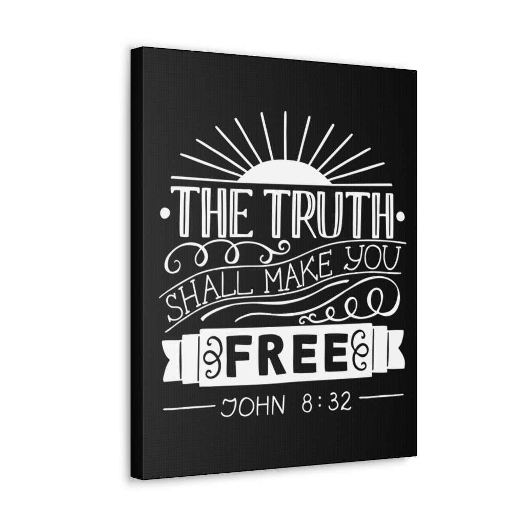 Scripture Walls The Truth Shall Make You Free John 8:32 Christian Wall Art Bible Verse Print Ready To Hang Unframed-Express Your Love Gifts