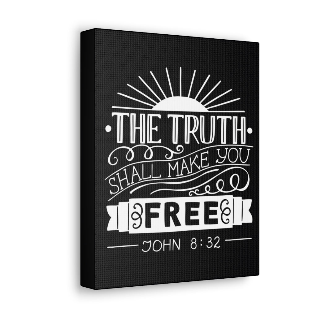 Scripture Walls The Truth Shall Make You Free John 8:32 Christian Wall Art Bible Verse Print Ready To Hang Unframed-Express Your Love Gifts